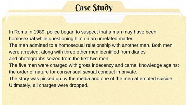 A case cited in Historical criminal treatment
of consensual sexual activity
between men in Queensland