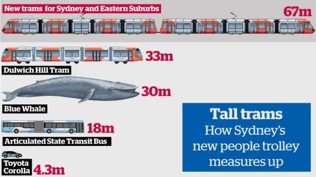 How Sydney's carriages measure up. 