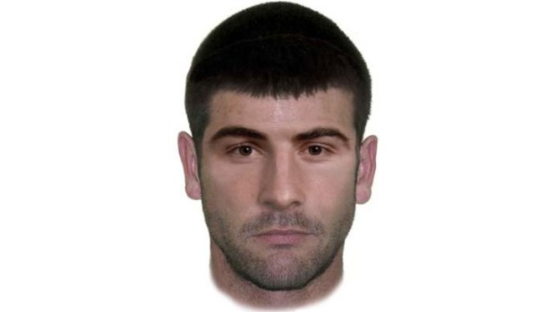 A facefit image of a man suspected of being  involved in the death of Canberra man Andrew Carville.