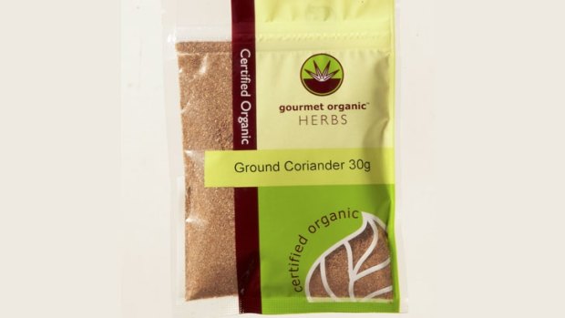 Gourmet Organic Herbs ground coriander.