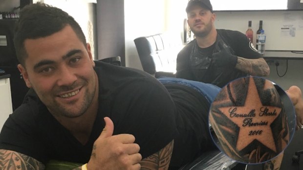 Inspiration: Andrew Fifita gets a permanent tribute to his greatest moment.