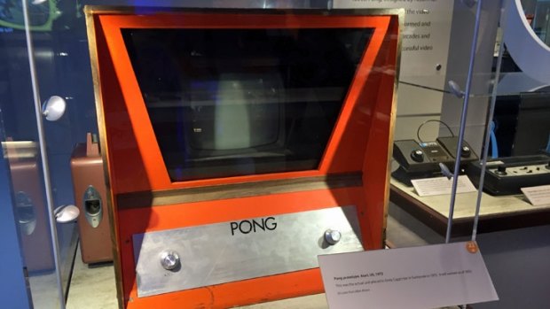 Atari's Pong helped spark the arcade gaming revolution, with early home consoles on the right.
