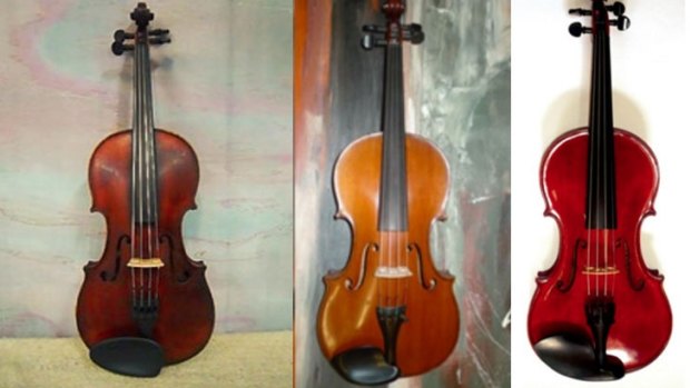 Three of the stolen instruments.