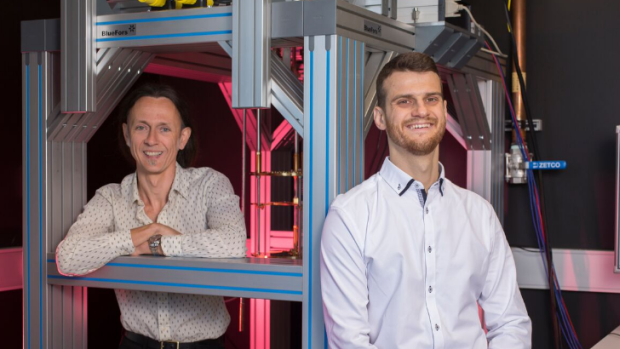 New quantum architecture revealed by Guilherme Tosi (right) and Andrea Morello, researchers at the University of NSW.