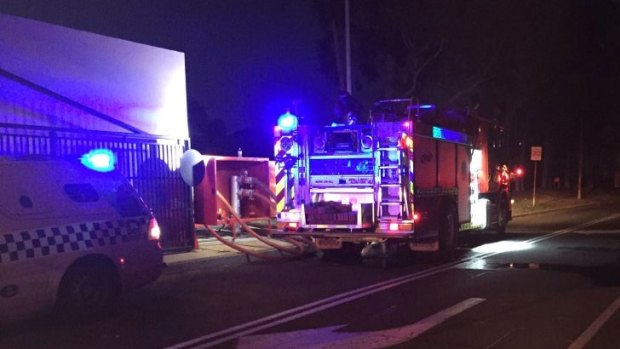 A 'massive fire' engulfed a building at the Wesley College campus in Glen Waverley.