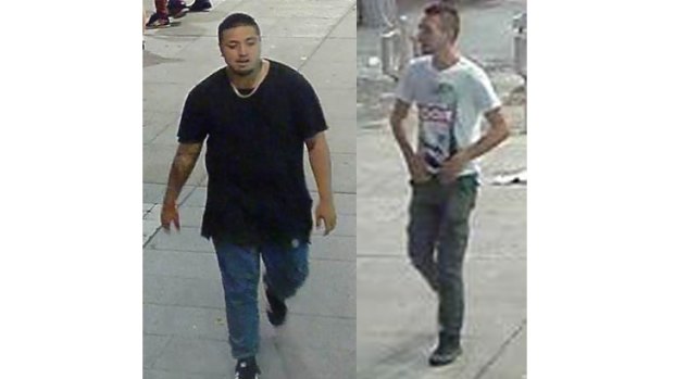 The two men suspected of assault in Civic in January.