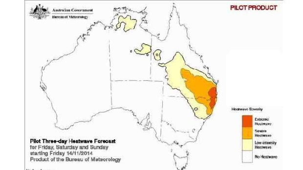 Heatwave forecast to be 'extreme' over coming three days in eastern tip of Australia.