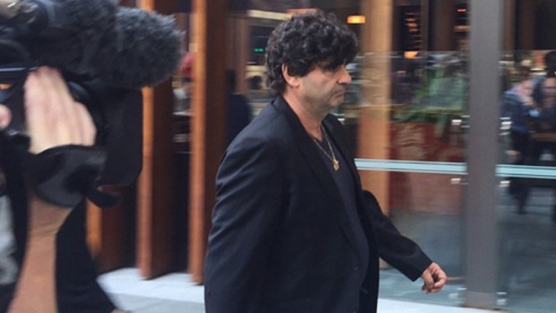 Tony Galati arrives at court on Wednesday. 