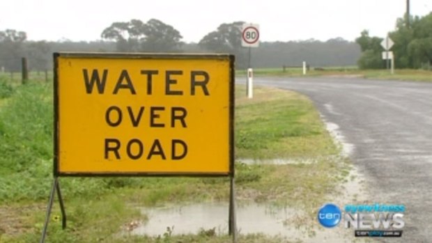Drivers are being urged to avoid floodwaters. 