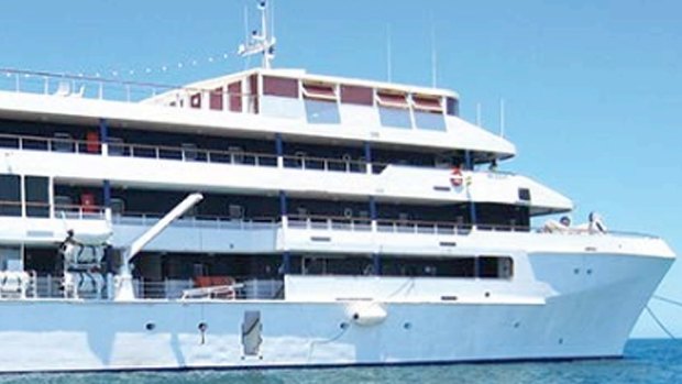 The MV Ammari is docked in Brisbane until Monday.