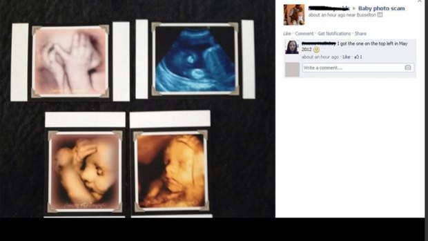 Bunbury mothers were given these photo of their unborn babies after a scan with a local business which they claim are fake