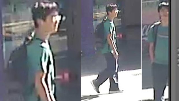 Images of the man police wish to speak to.