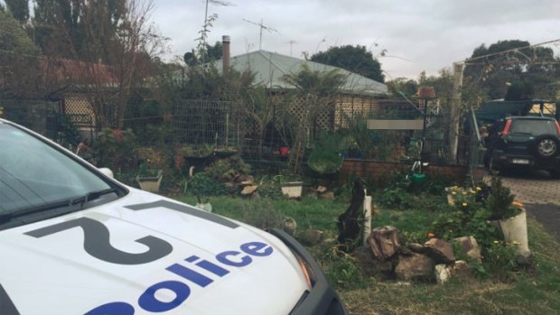 Police at the Waterford Park house, near Kilmore.