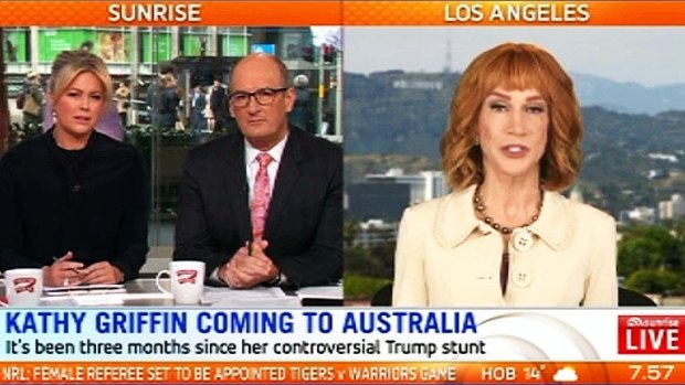 Griffin and Armytage feuded during an appearance on Sunrise in August.