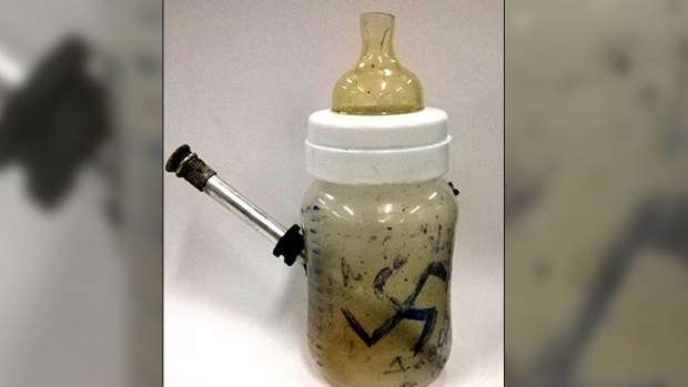 Wanneroo police found this smoking implement at a Banksia Grove home.