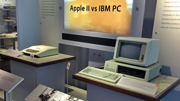 The birth of a rivalry: The Apple II pitted against the IBM PC.