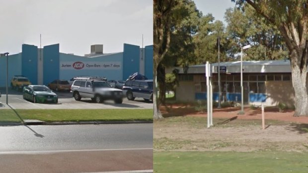 Jurien Bay's police station is directly across the road from the supermarket where the alleged incident occurred.