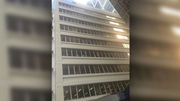 Emergency services were called to the Perth CBD after a man reportedly fell from 895 Hay Street.