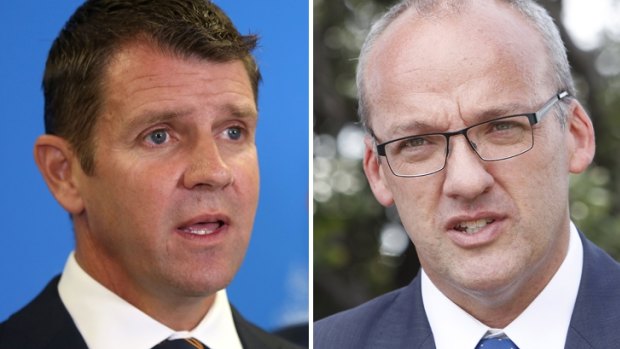 One week until polling day: Premier Mike Baird and Opposition Leader Luke Foley. 