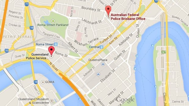 Queensland and Australian Federal police headquarters have been locked down in Brisbane.