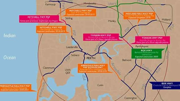 At least 95 kilometres of cycling path to be added to Perth's network .