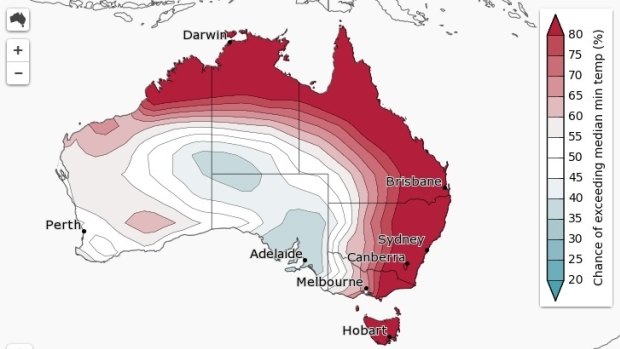Queensland can expect above average overnight temperatures this winter.