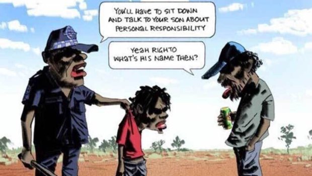 Bill Leak's controversial cartoon about Aboriginal children.