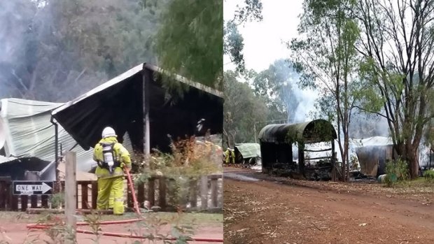 Firefighters extinguished the blaze but couldn't save the historic building.