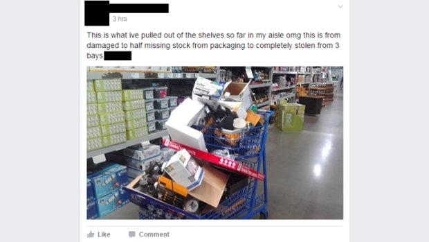 A Facebook post by a Masters employee.