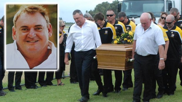 Friends and family of Esperance farmer Kym Curnow remembered him as a 'local hero' at his funeral service on Friday.