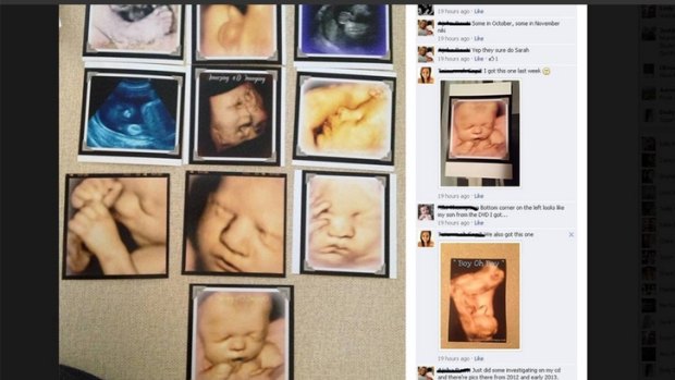 Bunbury mothers were given these photo of their unborn babies after a scan with a local business which they claim are fake