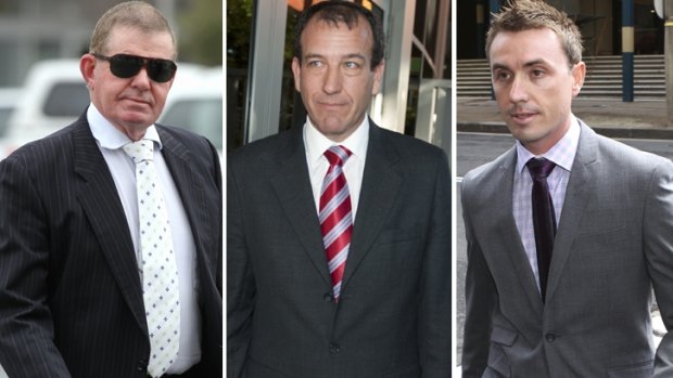 Peter Slipper, Mal Brough and James Ashby.
