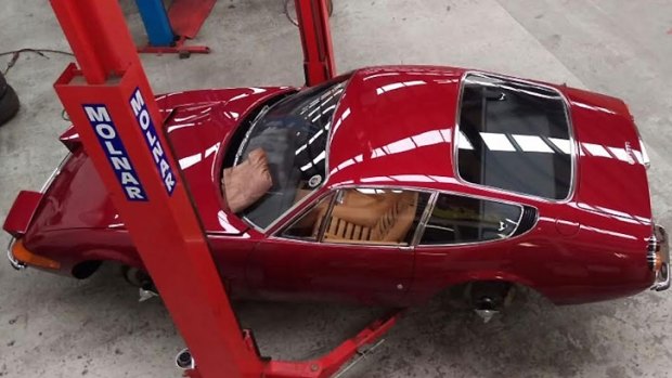 The $2.5 million Ferrari before it was stolen and torched.