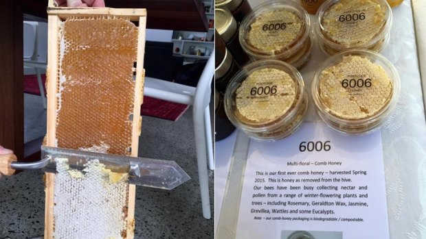 (L-R) Honey production in Karrinyup. Selling locally at various farmer's markets. 