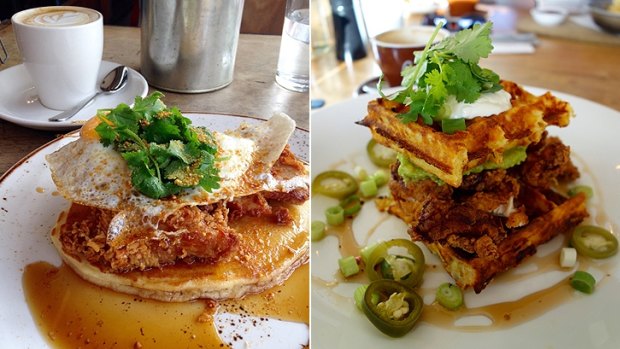 Mary Street Bakeryâs fried chicken ($23) and The May Street Larder's soul sandwich ($23).