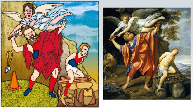 Max Gawn echoes the commitment depicted in Domenichino's painting.
