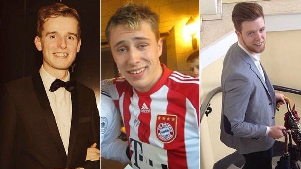 Three of the victims in the balcony collapse near the University of Berkeley. Lorcan Miller, Niccolai Schuster and Eoghan Culligan. 
