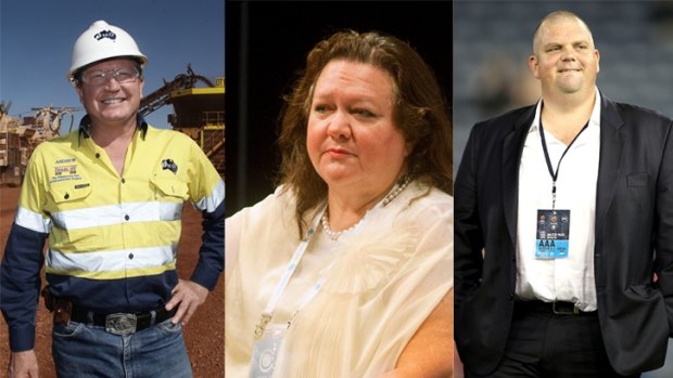 Where's the beef?: Andrew 'Twiggy' Forrest, Gina Rinehart and Nathan Tinkler have all invested in beef at one point. 