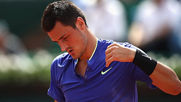 The day started well but finished poorly for a dejected Tomic