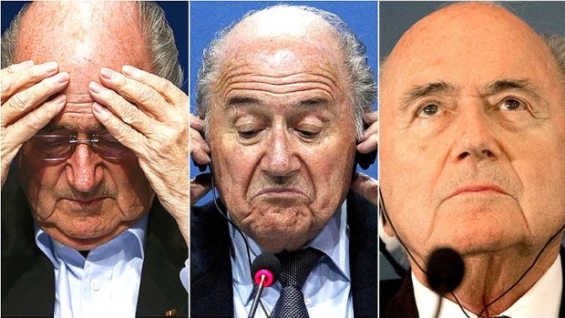 See no evil, hear no evil, speak no evil: President of FIFA Sepp Blatter. 