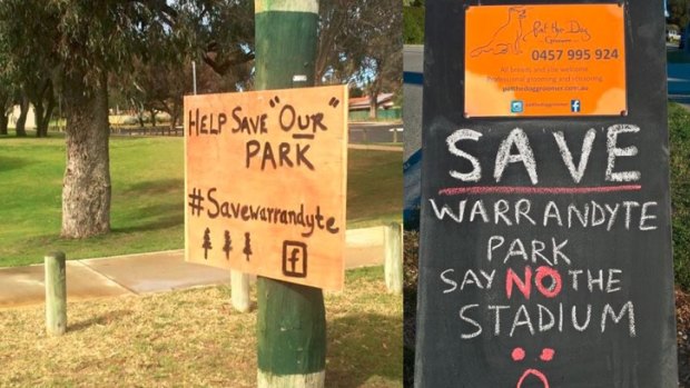 The community want to save Warrandyte Park.