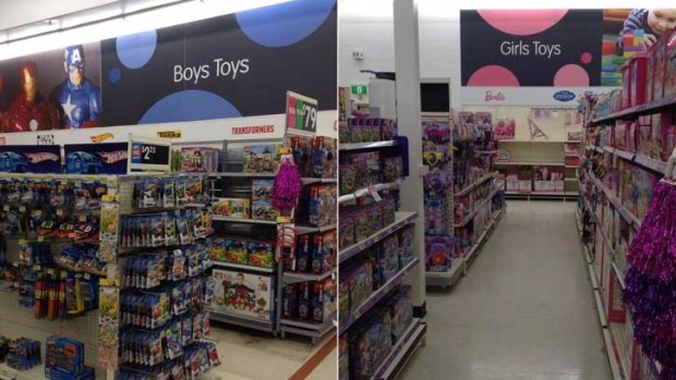 Perth parent petitions Big W to abandon gender-specific signage in