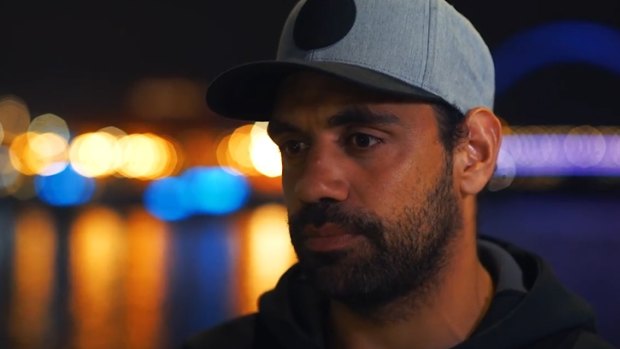 Former AFL star Chris Yarran in his video about ice addiction