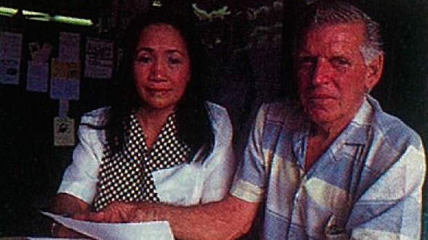 "Filipina women are more loving,": Roy Fittler, with wife Gelna. 