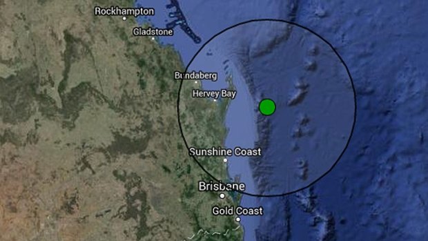 The earthquake hit east of the Sunshine Coast, but its effects were felt hundreds of kilometres away.