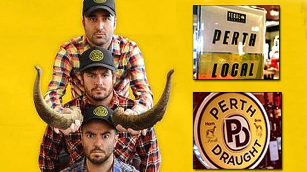 Branding of Feral's new Perth Local is very similar to the Horn Bros' Perth Draught released in 2013.