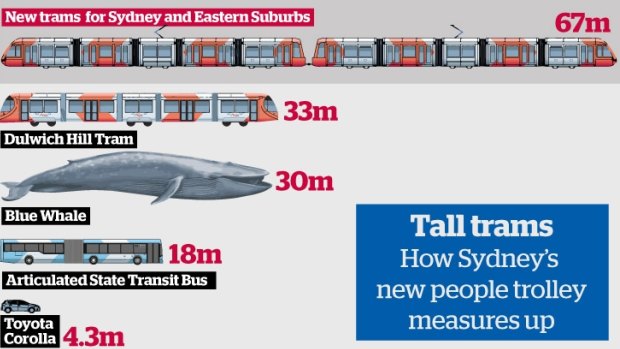 How Sydney's carriages measure up. 