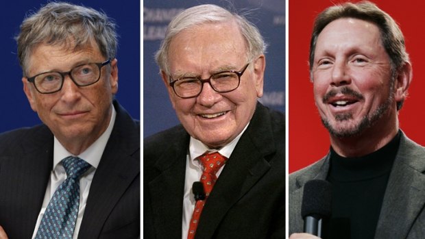 Bill Gates, Warren Buffett and Larry Ellison are among the 62 people who own the same as half the world.
