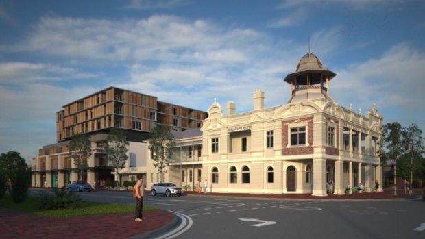 One of the artists' impressions of the hotel's redevelopment.