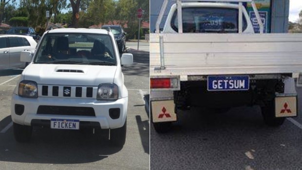 Offensive personalised  plates can sometimes be tricky to spot, especially if the word isn't in English. 
